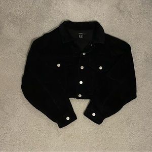 Forever 21 Cropped Button Up Jacket